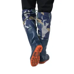 High Tube Waterproof Wear-resisting Boots Men Women Camouflage Anti-wear Rubber Fishing Farmer Working Car Washing Water Shoes