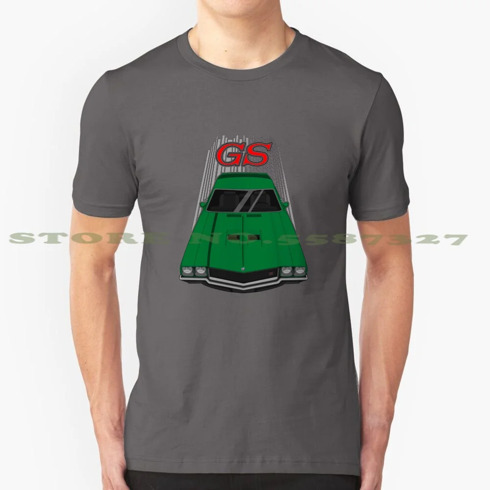 Skylark Gs-2Nd Gen-Green 100% Pure Cotton T-Shirt Skylark Gs Stage1 American Muscle Car V8 Big Block Small Classic Vintage