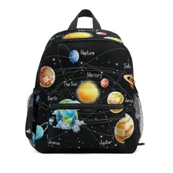 Mochilas escolares de neoprene para crianças, mochilas impressas de planetas 3D, design de marca, mochila para meninas e meninos, nova, 2020