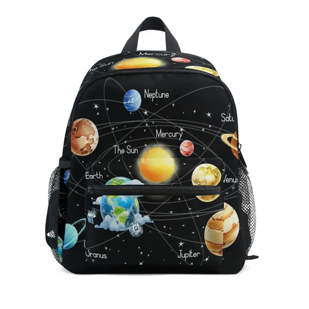 2020 New 3D planets print Children Backpacks Brand Design Girl Boys Backpack Toddler Kids Neoprene School Bags Kindergarten Bag