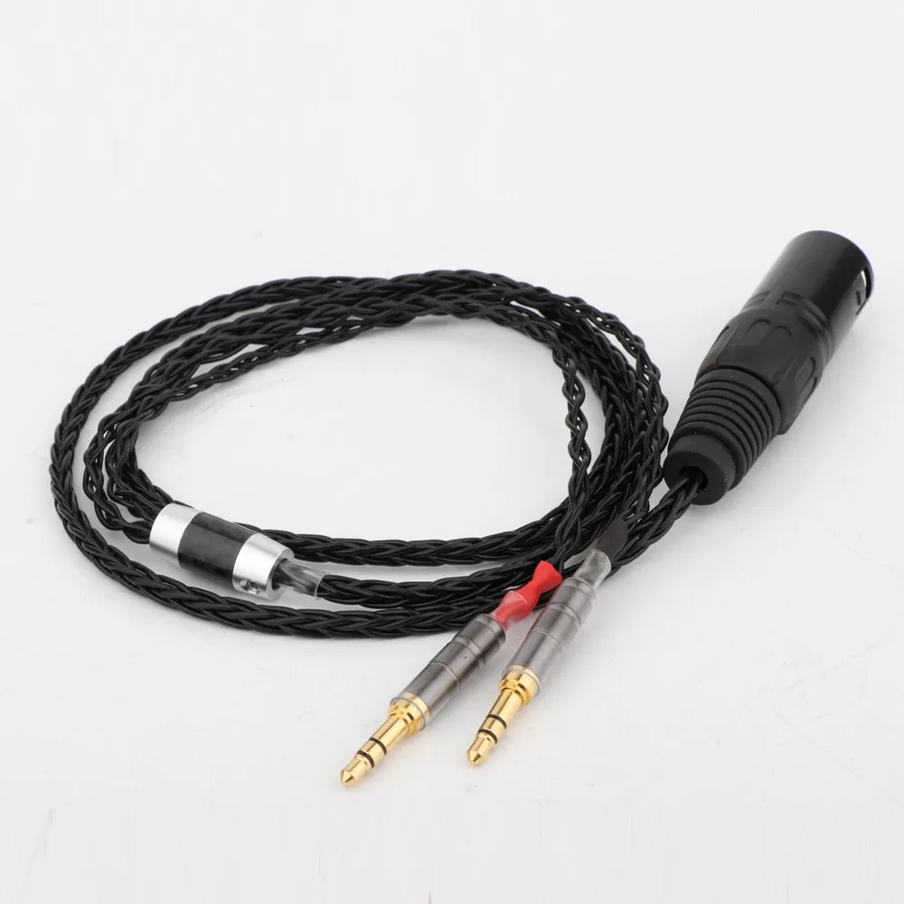 Preffair E516YE 2x3.5mm HIFI 4-pin XLR Male Balanced Headphone Upgrade Cable for Sundara Aventho focal elegia t1 t5p D7200 D