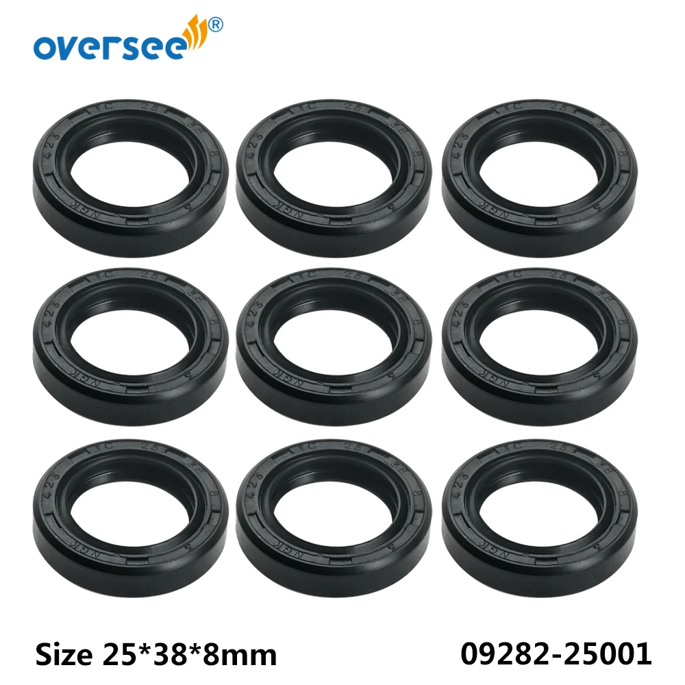 09282-25001 Oil Seal For Suzuki Outboard Motor DF70A DF80A DF90A Propeller Shaft use Size 25*38*8mm;