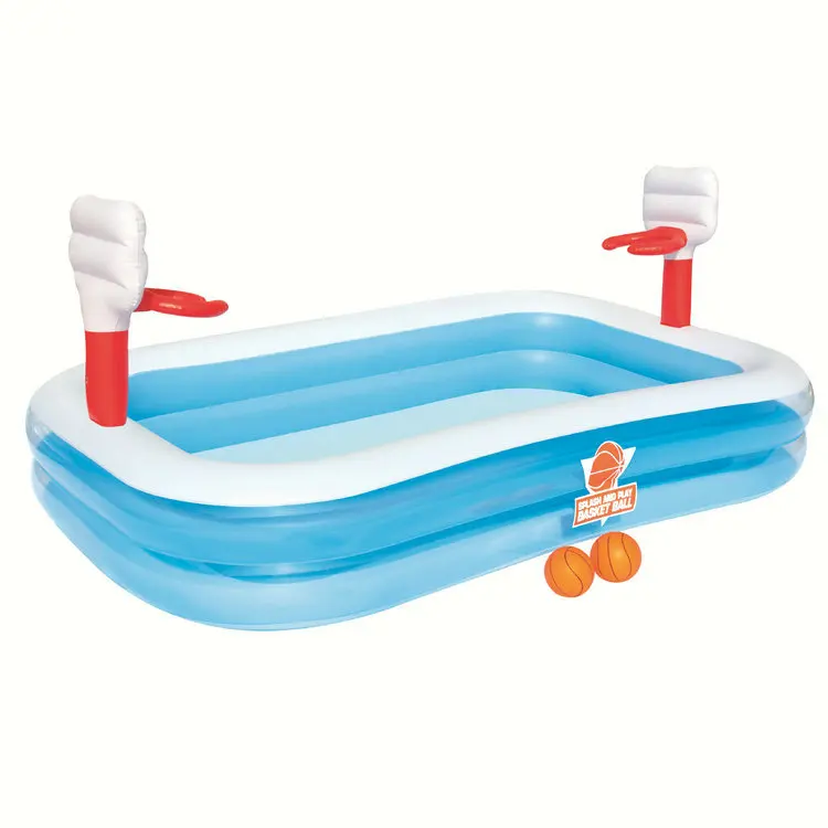 254*168*102CM home kids nflatable swimming pool Basketball rack water pool piscina piscine piscinas grandes para familia basen