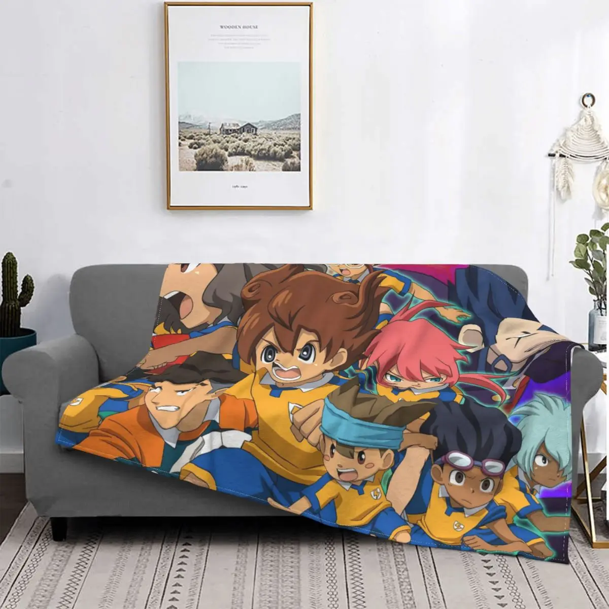 Inazuma Eleven Blankets Fleece Decoration Ultra-Soft Throw Blankets for Bedding Bedroom Plush Thin Quilt