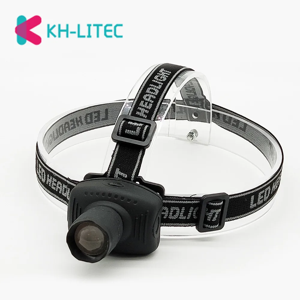 KHLITEC Mini LED Headlamp 3 Modes Head Flashlight Frontal Headlight Torch Lamp For Camping Hunting Night Fishing Using 3xAAA