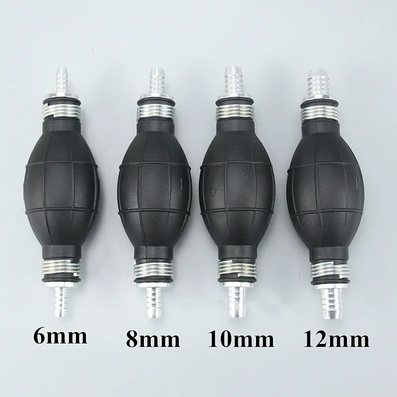 6/8/10/12mm Hand Kraftstoff Pumpe Linie Hand Primer Birne Benzin Diesel Flüssigkeit Öl Gas wasser Transfer Gummi Rohr Aluminium Für Auto Boot – Detail 3