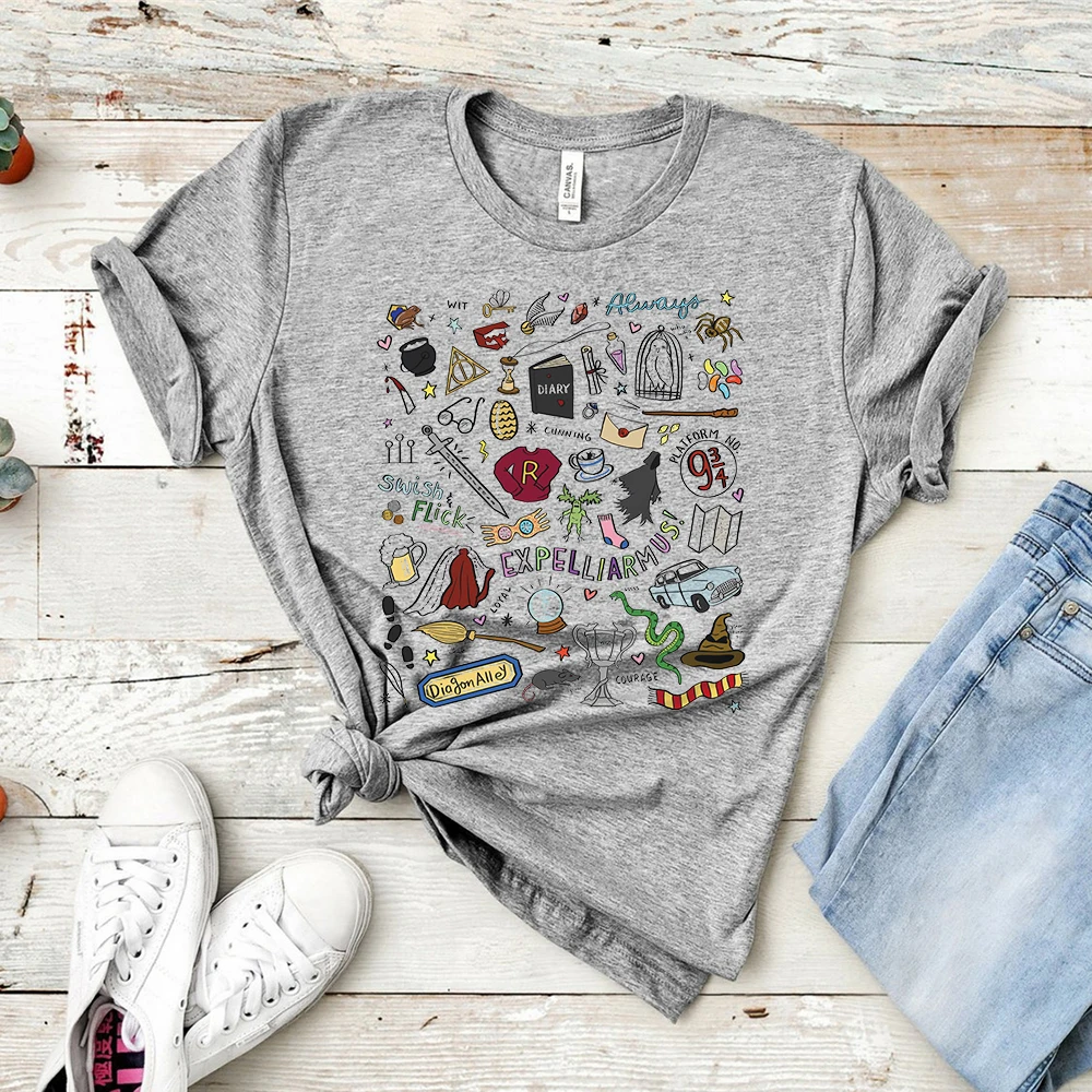 2019 Magical Wizarding World Book Lover Shirt Luna T-shirt Magical Lovegood  Graphic Tees HP fans Shirt