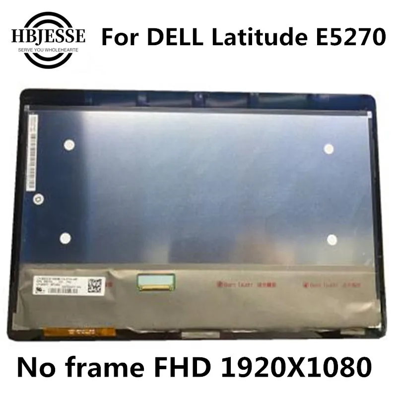 Original 12.5 inch FHD LCD Screen Display Touch Assembly Replacement For DELL Latitude E5270 LTN125HL06 LP125WF1-SPG4 with frame