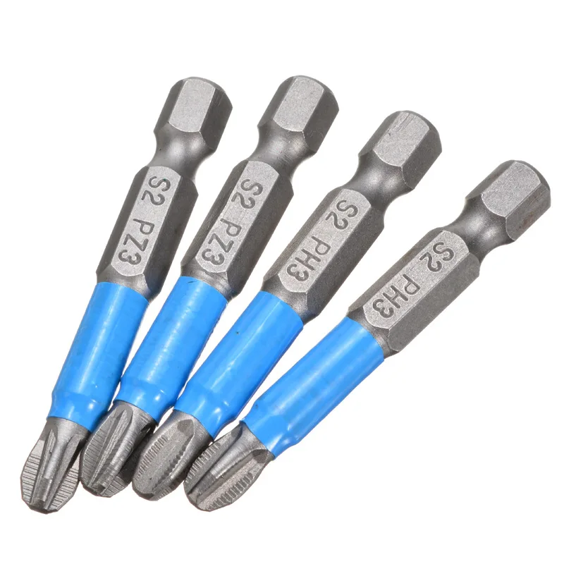 2/5/10Pcs Screwdriver Bits Set 50mm PH2 Anti-slip with Magnetic 1/4\