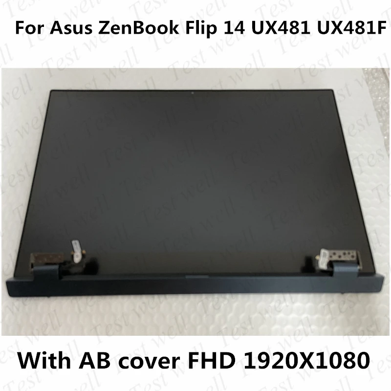 Replacement For Asus ZenBook Flip 14 UX481 UX481F FHD Full LCD Assembly with AB cover 14 Inch LCD Panel Touch Screen display