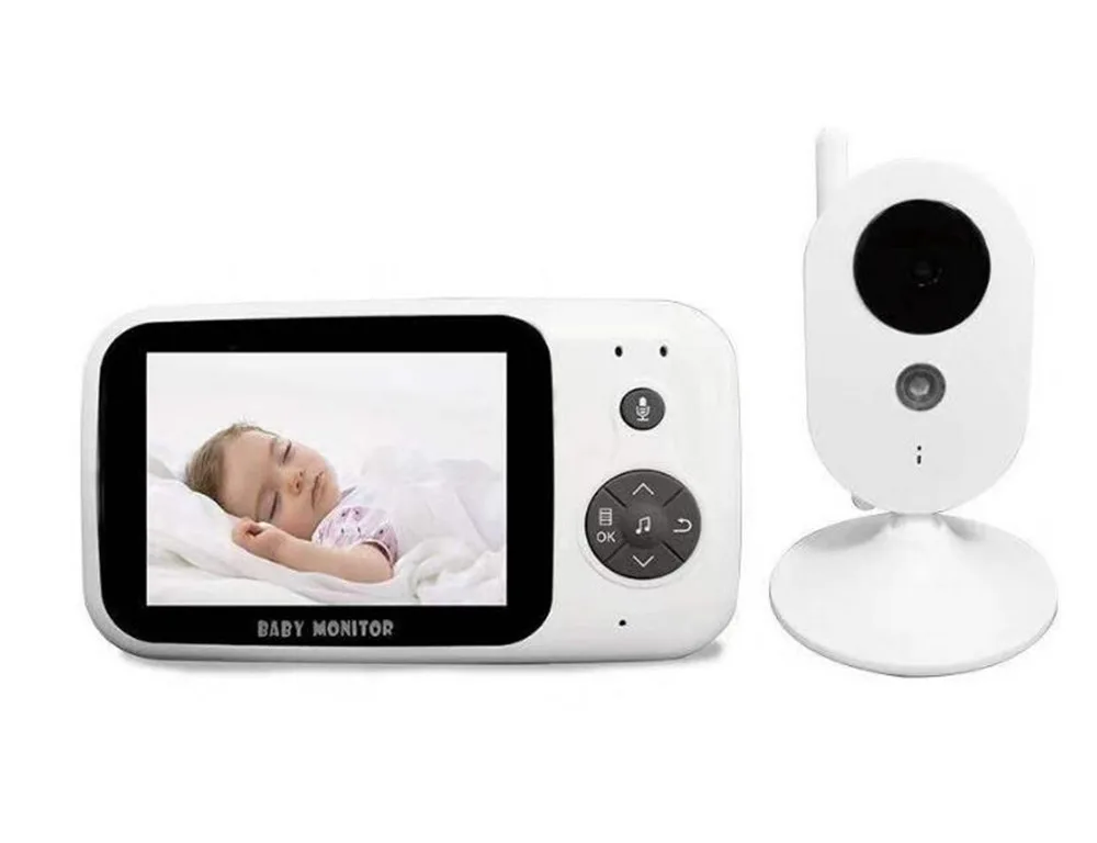 3.2Inch Wireless Baby Monitor High Resolution Baby Nanny Security Camera Night Vision Temperature Monitoring BabySitter