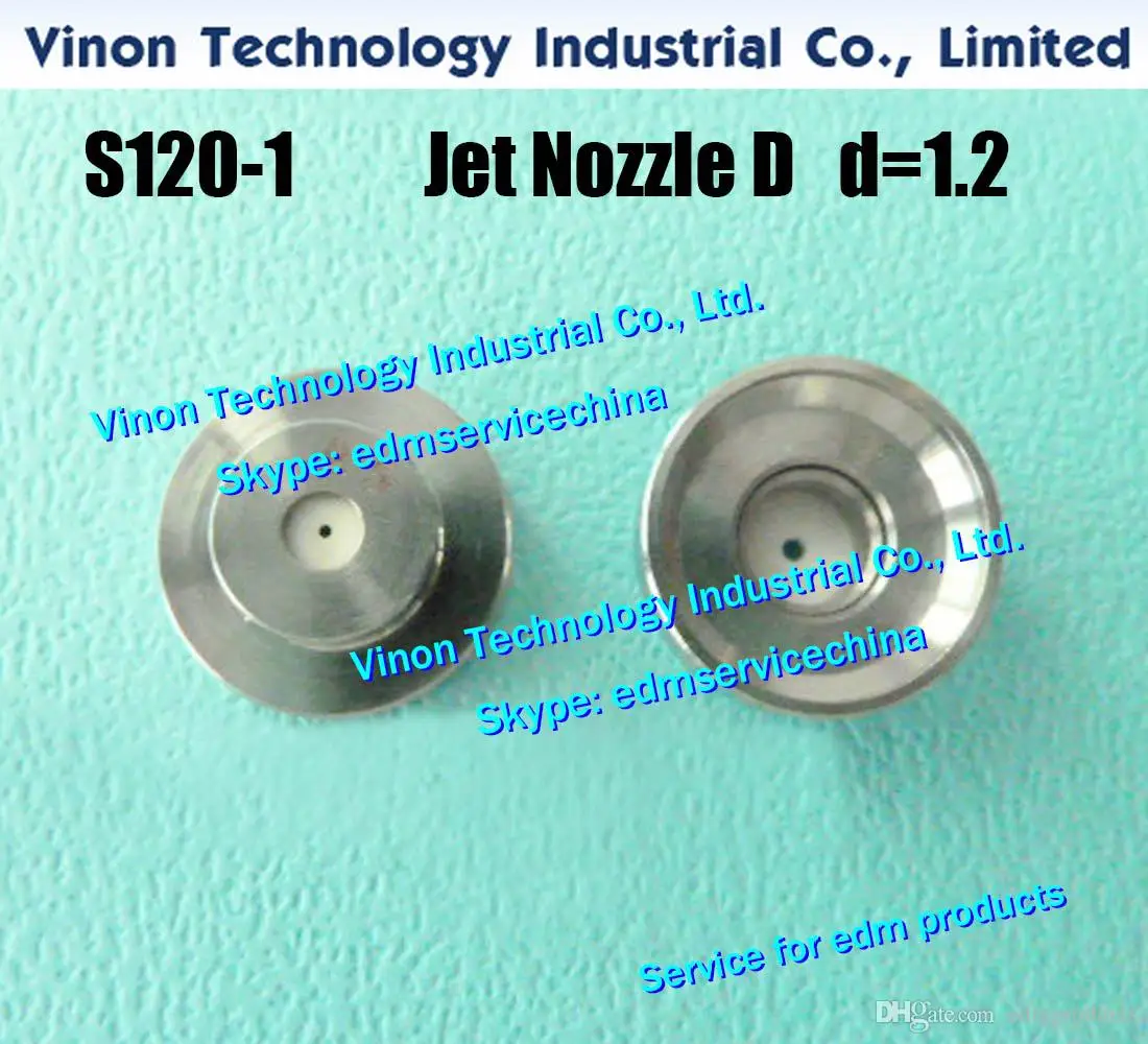 Ø1.2mm S120-1 Jet Nozzle (Stainless+Ceramic) 118720B Upper FJ-AWT CW504312AHA0370A for AQ400,AQ600,AG400,SL600Q G01467A.0205843