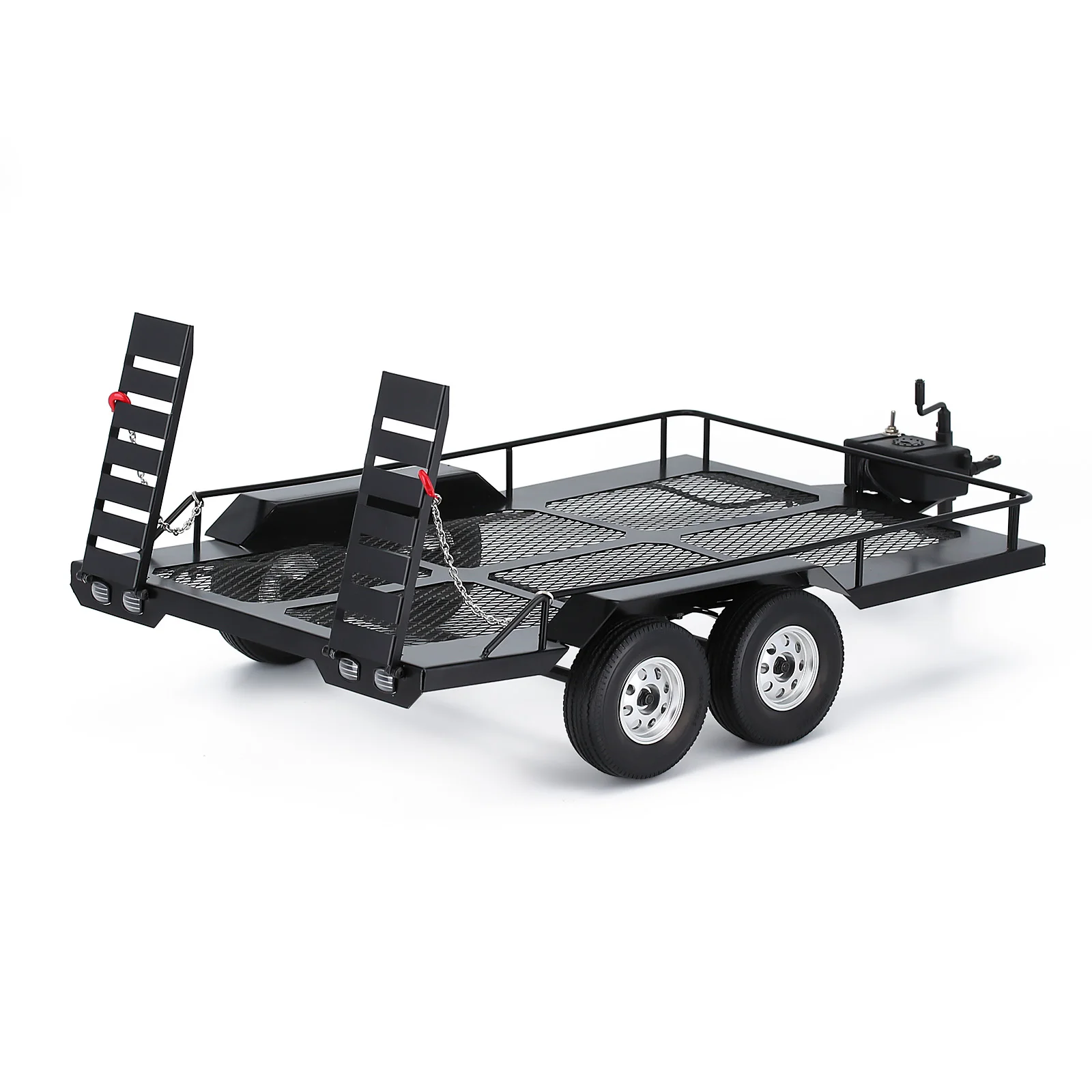 INJORA 465*290MM Metal Trailer for 1/10 RC Car Crawler Axial SCX10 90046 AXI03007 TRX-4 Redcat Gen8