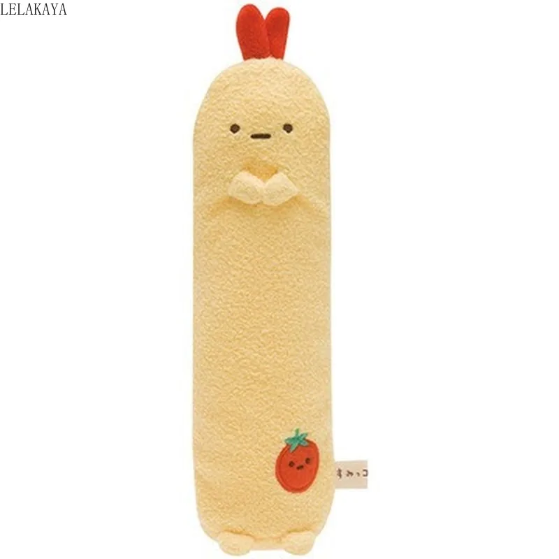 Japan Anime Corner Bio Cartoon Doll Long Fried Shrimp Sumikko Gurashi Telescopic Pencil Case Soft Stuffed Plush Toys Pen Holder