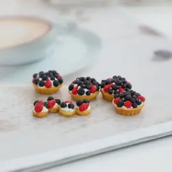 Tarte aux myrtilles l'inventaire pour Blyth, OB11, BJD, maison de courses, jouets de cuisine, accessoires alimentaires semblant, nouveau, 1:12