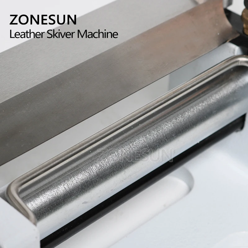 ZONESUN Leather Splitter Skiving Peeling Paring Peel Machine Leather Skiver Vegetable Tanning Scrape Thin Tool