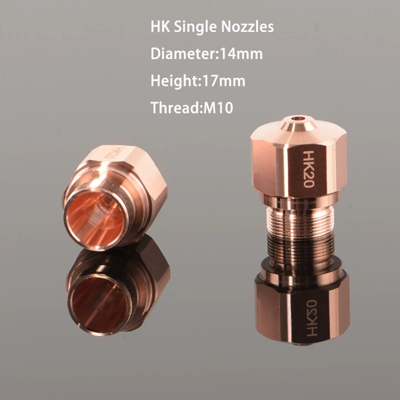 Chất Lượng Cao OEM HK NK Sợi Cắt Laser Vòi Phun Cho HanKwang Highyag Bystronic Kim Loại Máy Dia14mm H17.5mm Chỉ 10Mm
