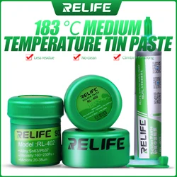 Relife Lead Solder Paste Flux Solder Paste Flux Sn63 Pb67 183 Degree Circuit Board Repair Tool for Soldering