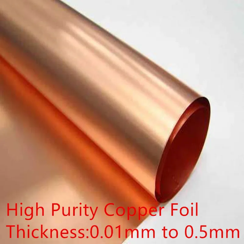 

Zion 0.01mm-0.5mm copper foil 1Pcs 99% Pure Copper Cu Metal Sheet Foil for Scientific Research and Experiment