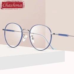 Chashma Women Oval Eyewear Men Prescription Optical Frame Fashion Trend Glasses Eyeglass Blue Ray Cut Lenses