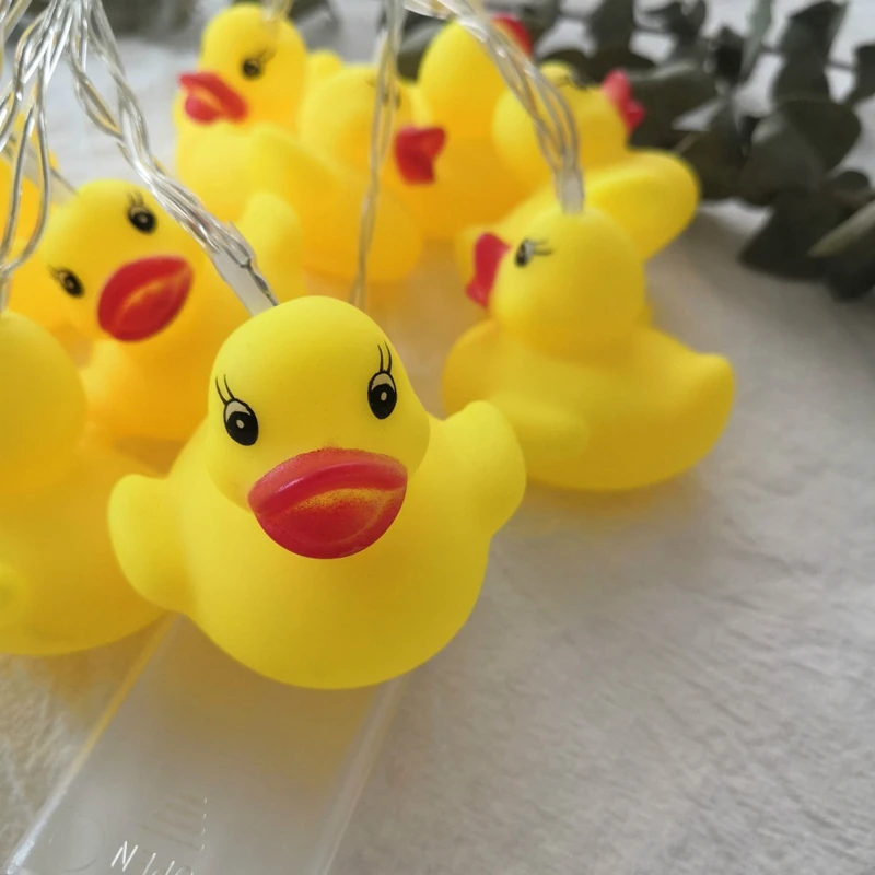 LED String Lights for Party Decoration, Enamel Animal, Yellow Duck, New