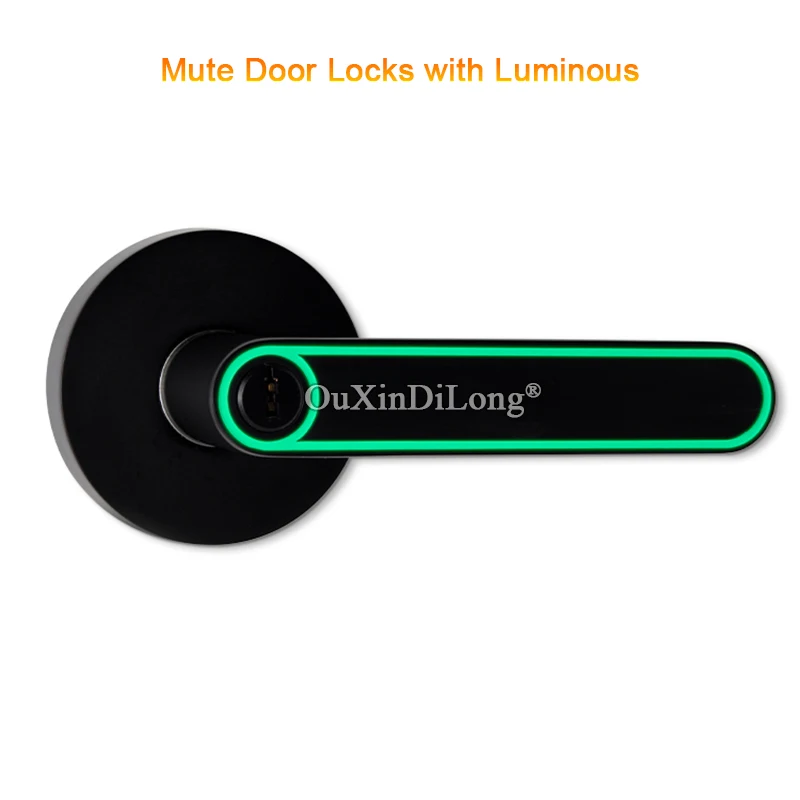 

Luxury Luminous Lock Door Handle Lock Set Privacy Entrance Security Anti-theft Door Locks for Living Room Bedroom Bathroom