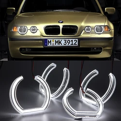 DTM LED Angel Eyes For BMW 3 Series E46 Compact 2001 2002 2003 2004 2005 DTM type crystal  car light fittings modification
