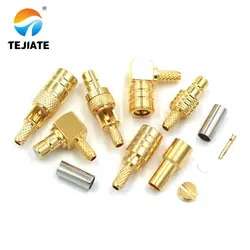 1PCS SMB Connector SMB-K/KW/J/JW-1.5 Bent Male/Female Header Press Welding RG316 Feeder Adapter
