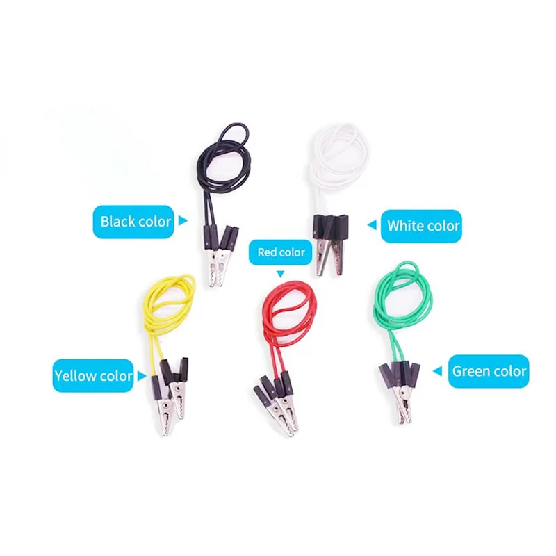 5 teile/los Micro: bit 40mm Flache Alligator Clip Doppel-headed Alligator Programmierer Clips mit für Microbit Flache Kabel Draht