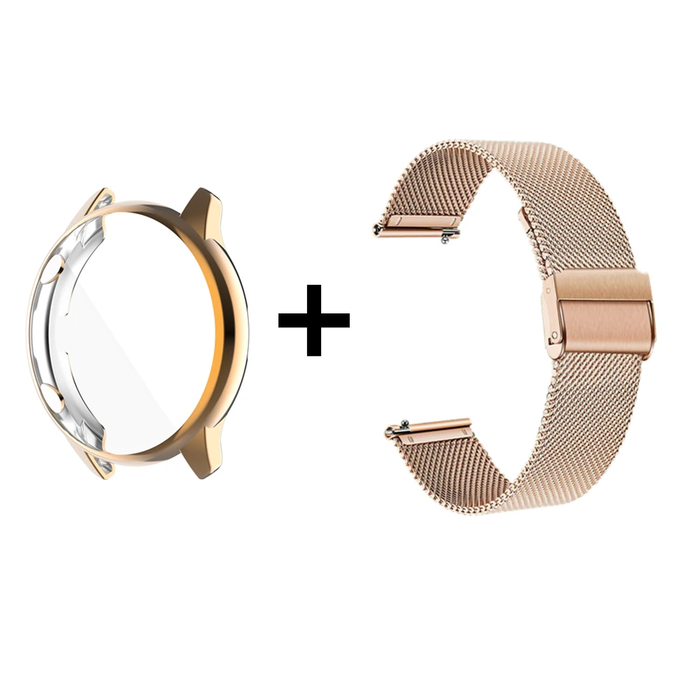 Para amazfit gtr 2 banda de metal com caso 22mm pulseira para xiaomi amazfit gtr 47mm gtr2 2e pulseira relógio protetor capa acessórios