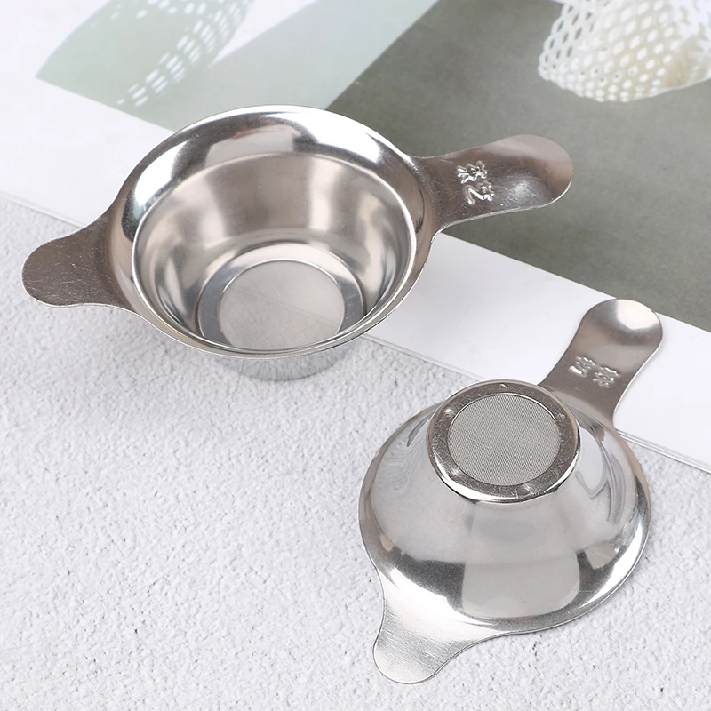 Fine Mesh Tea Strainer Filter Sieve Stainless Steel Tea Strainers Leaf Teapot Spice Filter Kitchen Accessories 2Sizes