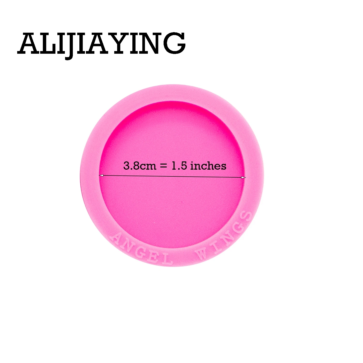 DY0260 Smooth art design 1.5 inch circle craft epoxy resin DIY badge reel as well silicon mold for Keychain resin jewelry image 6