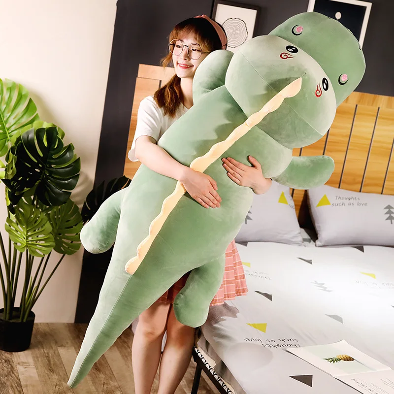 50-150CM Giant Dinosaur Plush Toys Soft Cartoon Animal Doll Stuffed Cartoon Boyfriend Pillow