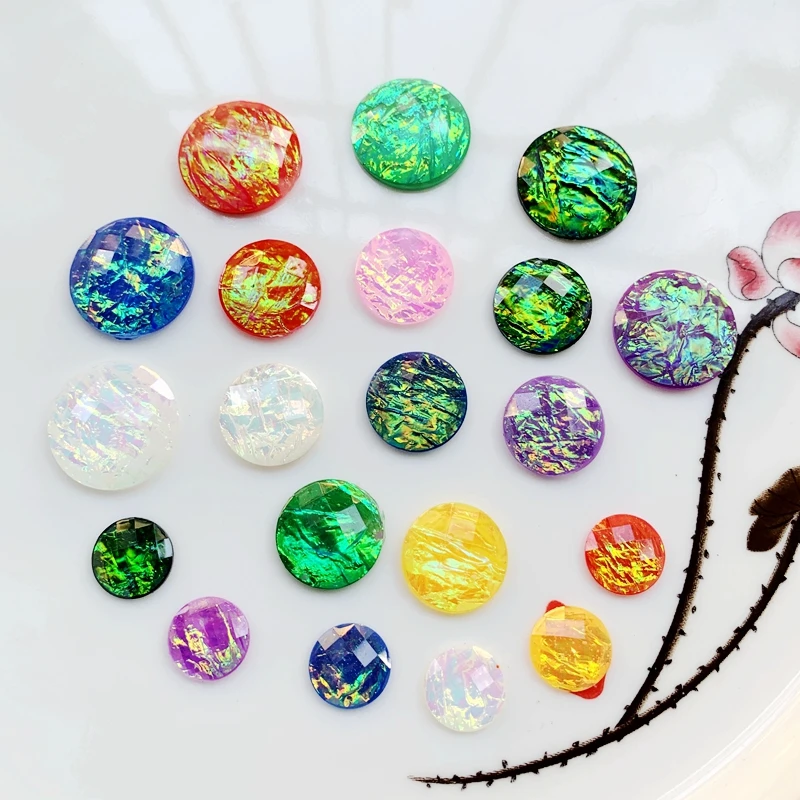 20mm/16mm/12mmAB round Rhinestone resin flat back DIY jewelry making accessories pink ab rhinestones scrapbooking