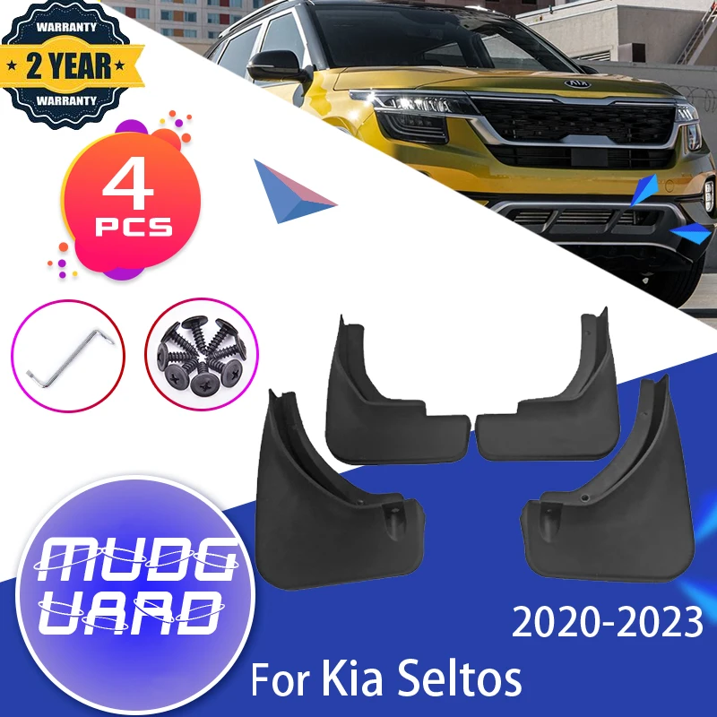 

4x Car Mudflap Mudguard Fender For Kia Seltos 2020 2021 2022 2023 Front Rear Wheels Splash Mud Guards Flaps Car Auto Accessories