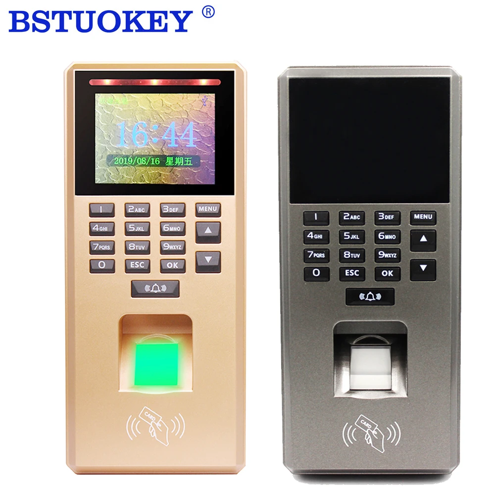 Biometric Fingerprint 125Khz RFID Time Attendance Access Control Keypad Electronic USB Time Clock Recorder Attendance Machine