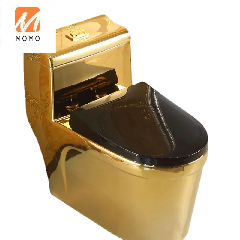 European-style golden toilet, creative art toilet, super swirl color deodorant water-saving bar toilet Biological Toilet