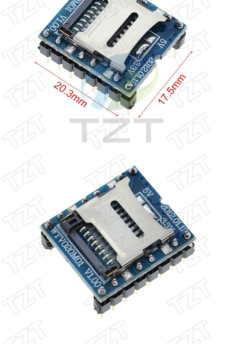 WTV020 GPD2846A Mini MP3 Player Modul TF Karte MP3 Sound Modul Sprach Modul Für Arduino GM Netzteil Modul – Detail 8