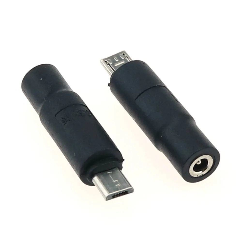2 pz DC 3.5*1.35 4.* 1.7mm potenza femmina a 5pin Micro USB maschio spina Jack adattatore connettore per telefono Tablet caricatore convertitore