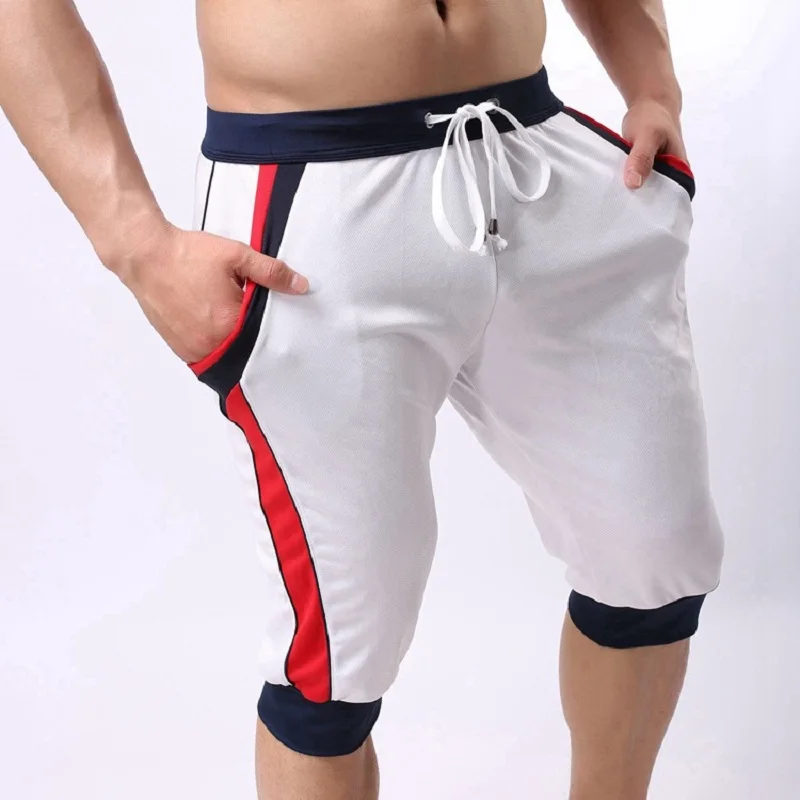 XXL  Brand Men Shorts Cotton Beach Boxer Sexy Wear Baseball capri Designer Shorts New Trunks FX1023