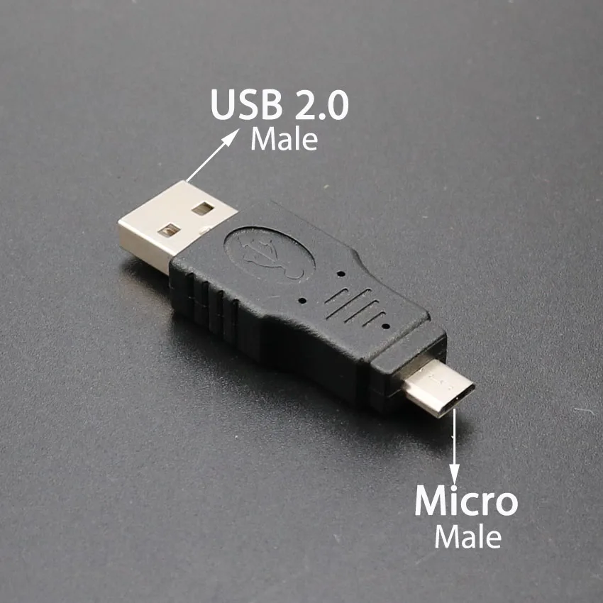 ChengHaoRan 마이크로/미니 USB 또는 USB 2.0 남성 여성 USB 플러그 잭 전원 커넥터 전화 이어폰 PC MP5 충전 어댑터