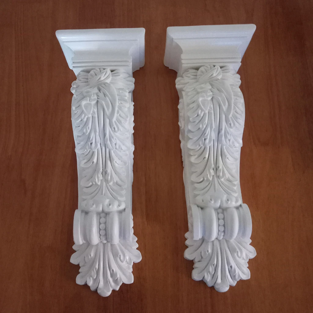 Classic European Style PU Polyurethane Corbel Fireplace Ornament Decoration Entrance Decor Corridor Portal Decorative Bracket