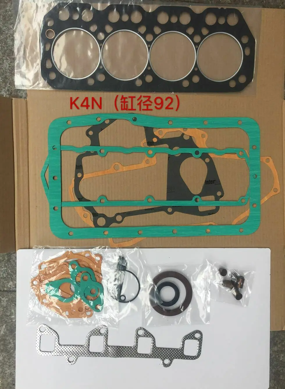 Fit For Mitsubishi K4N 2.290L Engine Full Overhaul Gasket Kit Cat 305CR Excavator