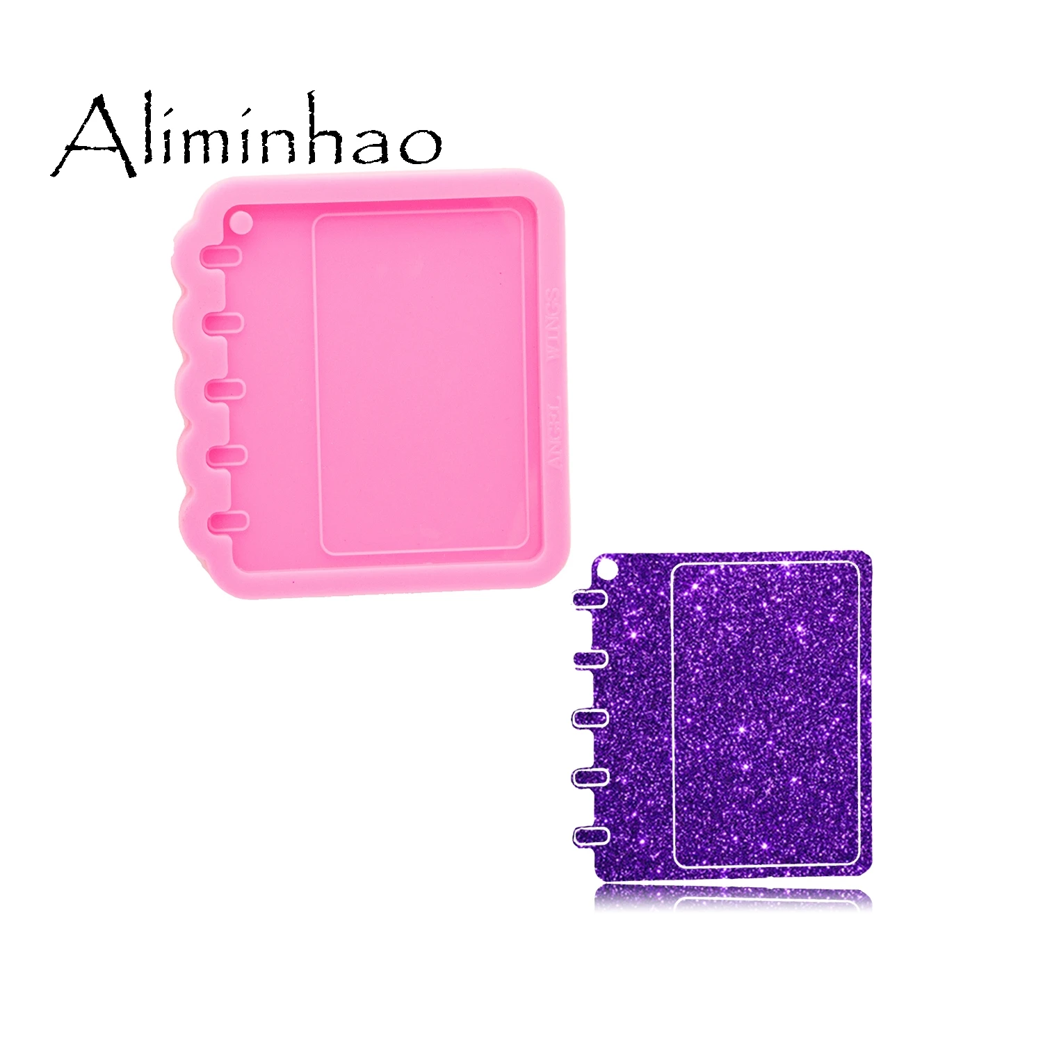 DY0825 Super Glossy Resin Calendar Mold, Notebook Silicone Mould for Craft Keychain,  Epoxy Resin mold Jewellery Making