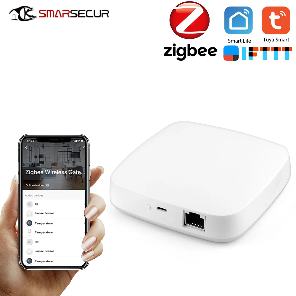 

Tuya Zigbee Wired Gateway Hub Smart Home Device Support Add APP Gateway Bridge Tuya / Smart Life APP Remote Control Center WIFI