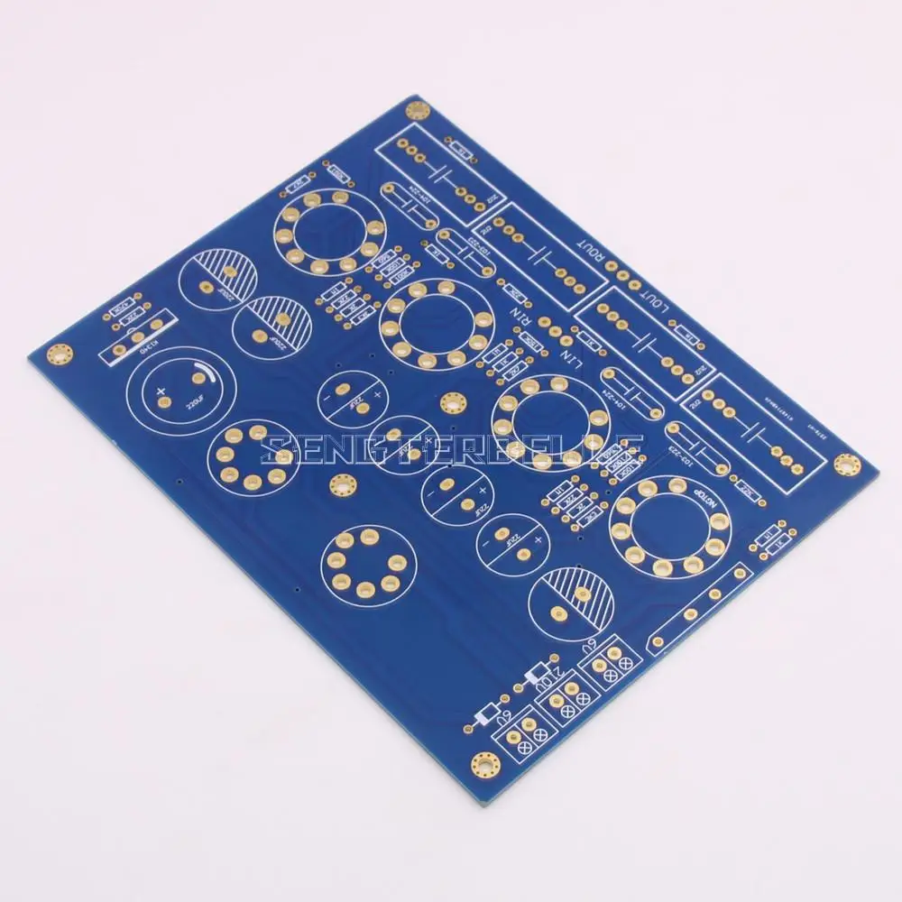Novo 12au7 12ax7 tubo pré-amplificador pcb pré-amplificador placa nua pcb para audiophile diy
