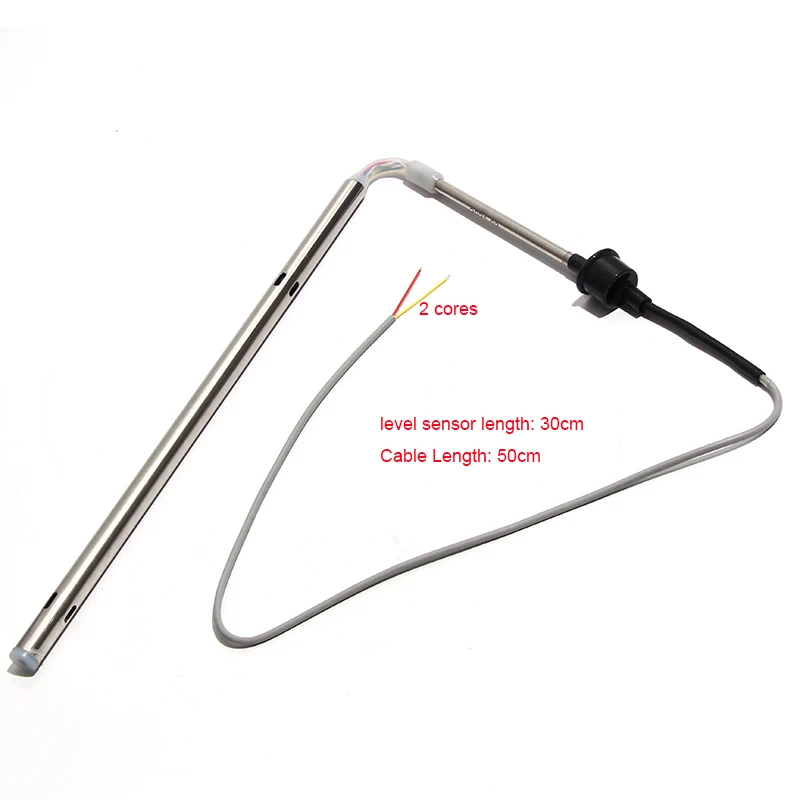 Cables de 2 núcleos, temperatura del agua, nivel de agua, líneas de Sensor Solar, serie de piezas, tanque de montaje lateral, sonda de tubo de acero inoxidable