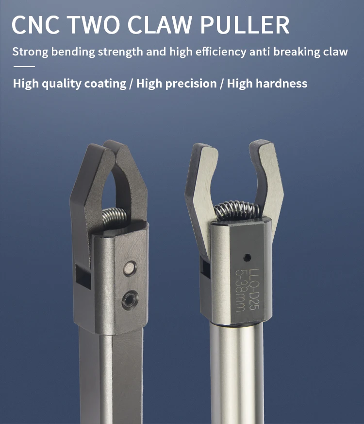 Automatic Puller LLQ-W16/20/25/32 LLQ-D20/25/32 Feeder CNC Two Claws Sqaure Round Bar Puller Clipper Back-Pull Extractor Lathes