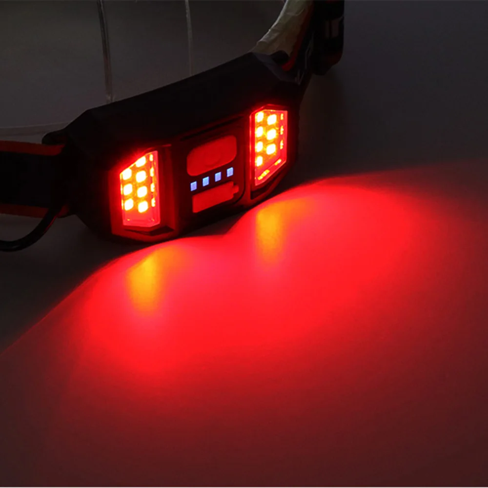 2025 Year New Style Headlamp Portable Mini COB LED Headlight With Built-in Battery Flashlight USB Rechargeable Head  Lamp  Torch