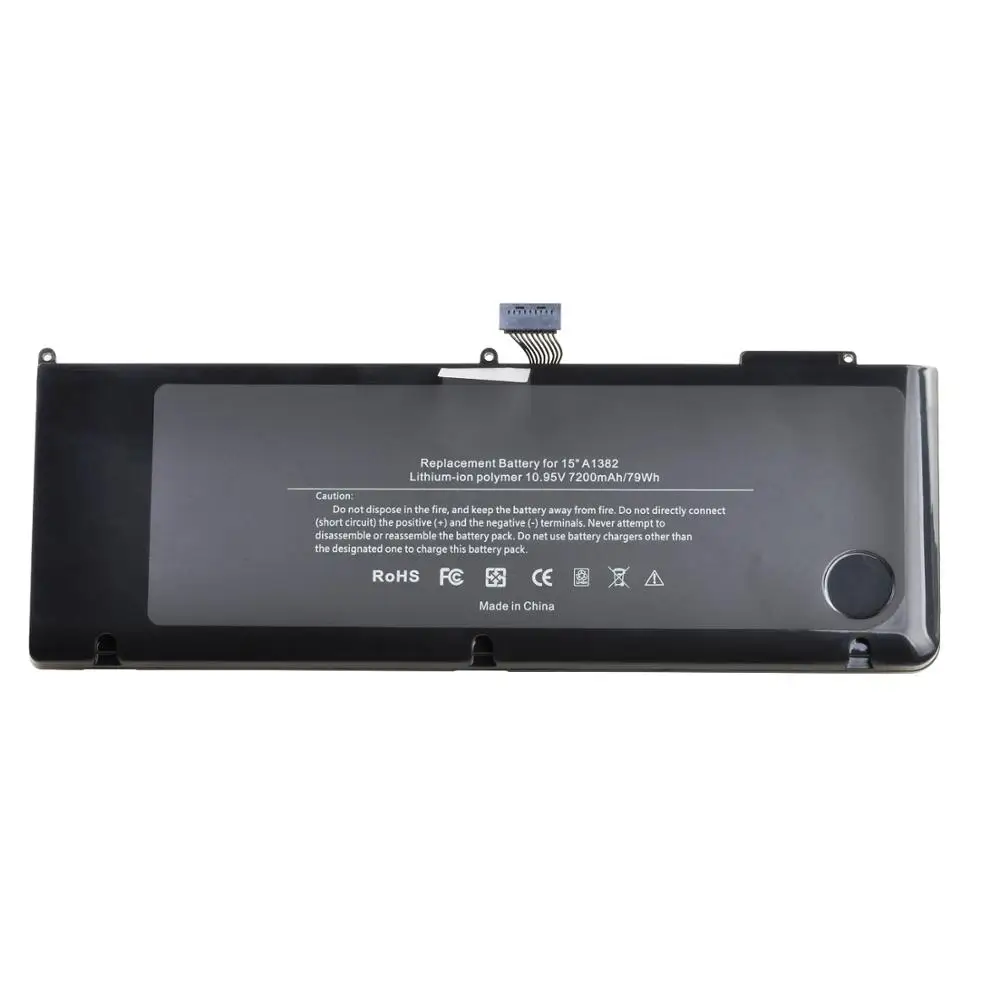 Tectra 77.5wh 10.95 V A1382 A1286 البطارية ل ماك بوك برو 15 بوصة 2011 أواخر 2011 منتصف 2012 MC721LL المبكر/ A MC723LL